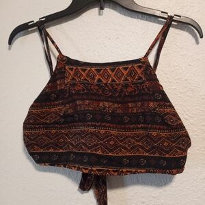 Forever 21 Boho Tribal Crop Top